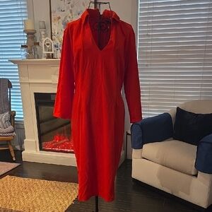 New York & Company Bold Red Dress